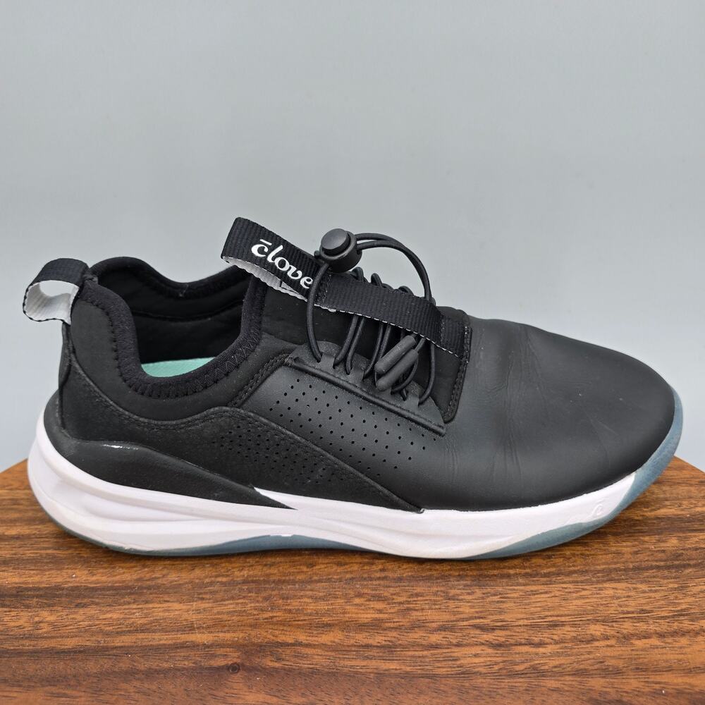Clove Shoes Womens 7.5 Black Drawstring Low Top Professional Nursing Sneakers